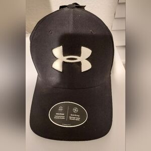 Under Armour Mens Blitzing 3.0 Cap Hat Black White Size M/L Unworn Tags